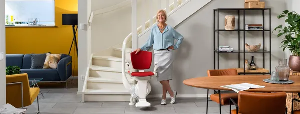 Monte-escalier Otolift pour escalier courbe